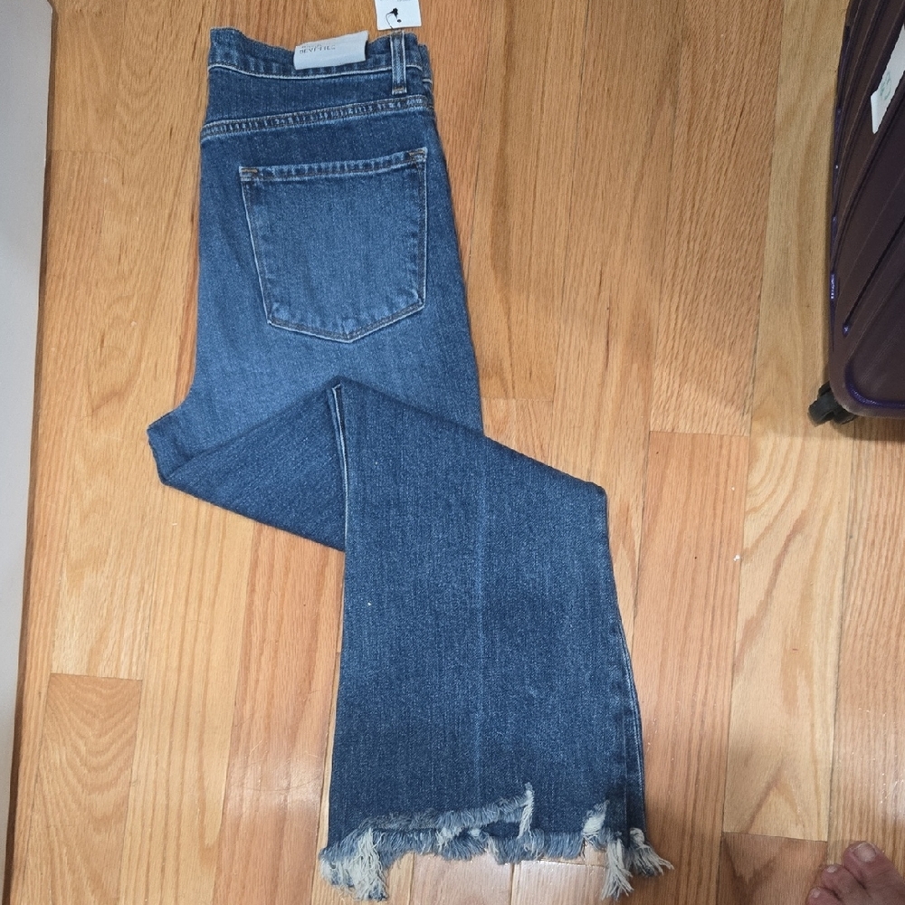 J Brand High Rise Flare, Classic Blue Jeans, 30, NWT